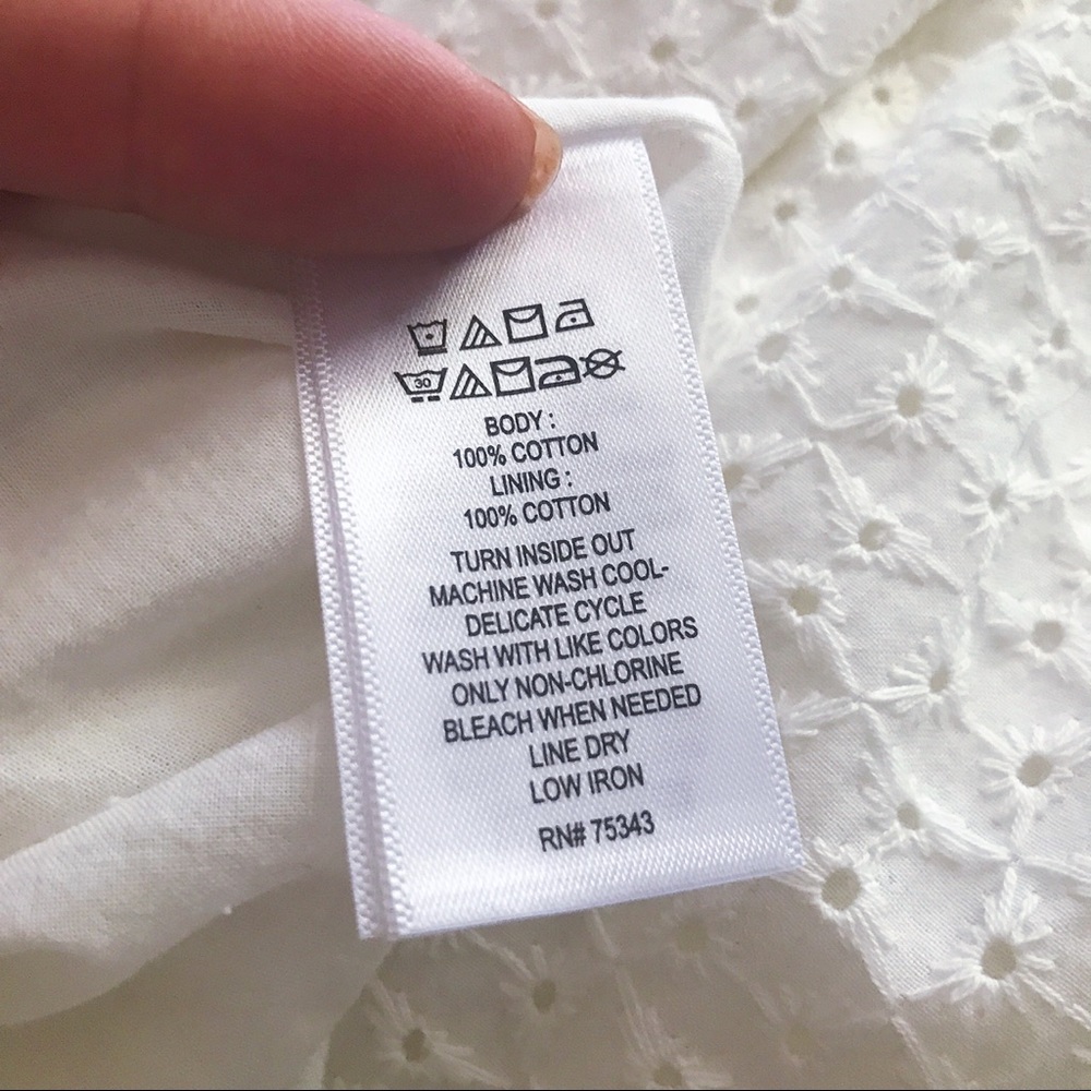 Off White Baggy Embroidered Midi Dress! 🌸 - Picture 8 of 8